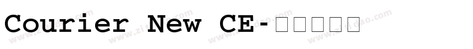 Courier New CE字体转换